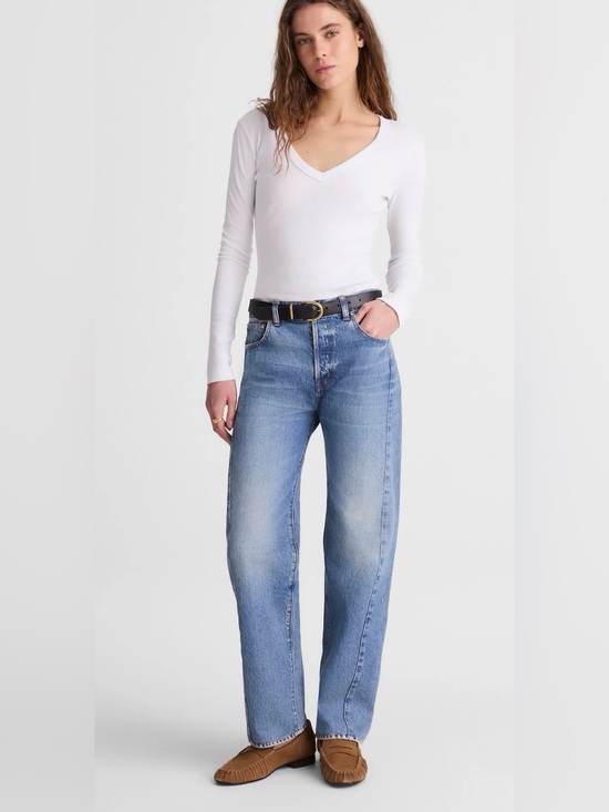 Madewell Denim - New! Madewell Pieced Barrel-Leg Jeans Rockcastle Wash